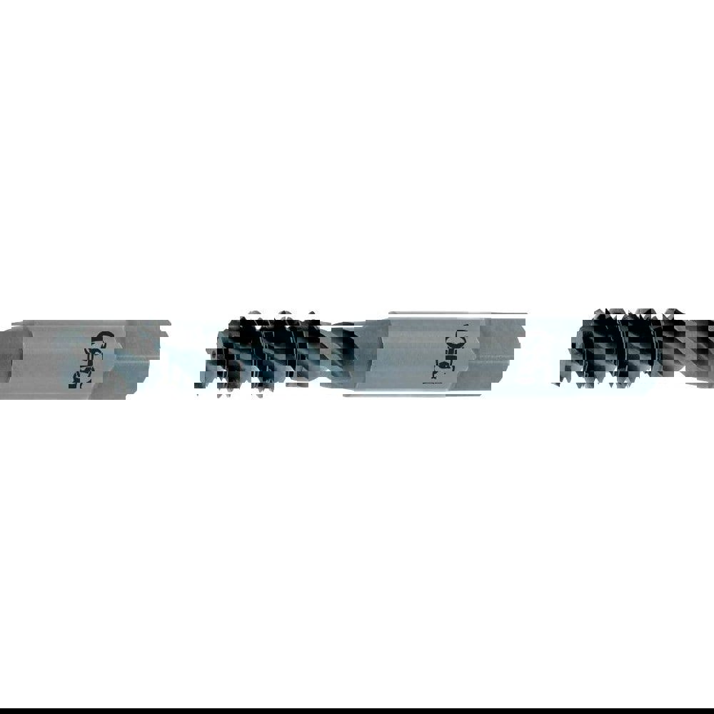 Spiral Flute Tap: #8-36, UNF, 3 Flute, Bottoming Chamfer, 2B Class of Fit, High-Speed Steel, Bright/Uncoated Finish