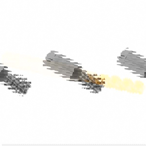 Spiral Flute Tap: M6x1, Metric Coarse, 3 Flute, Bottoming Chamfer, 6H Class of Fit, High-Speed Steel, TiN Finish