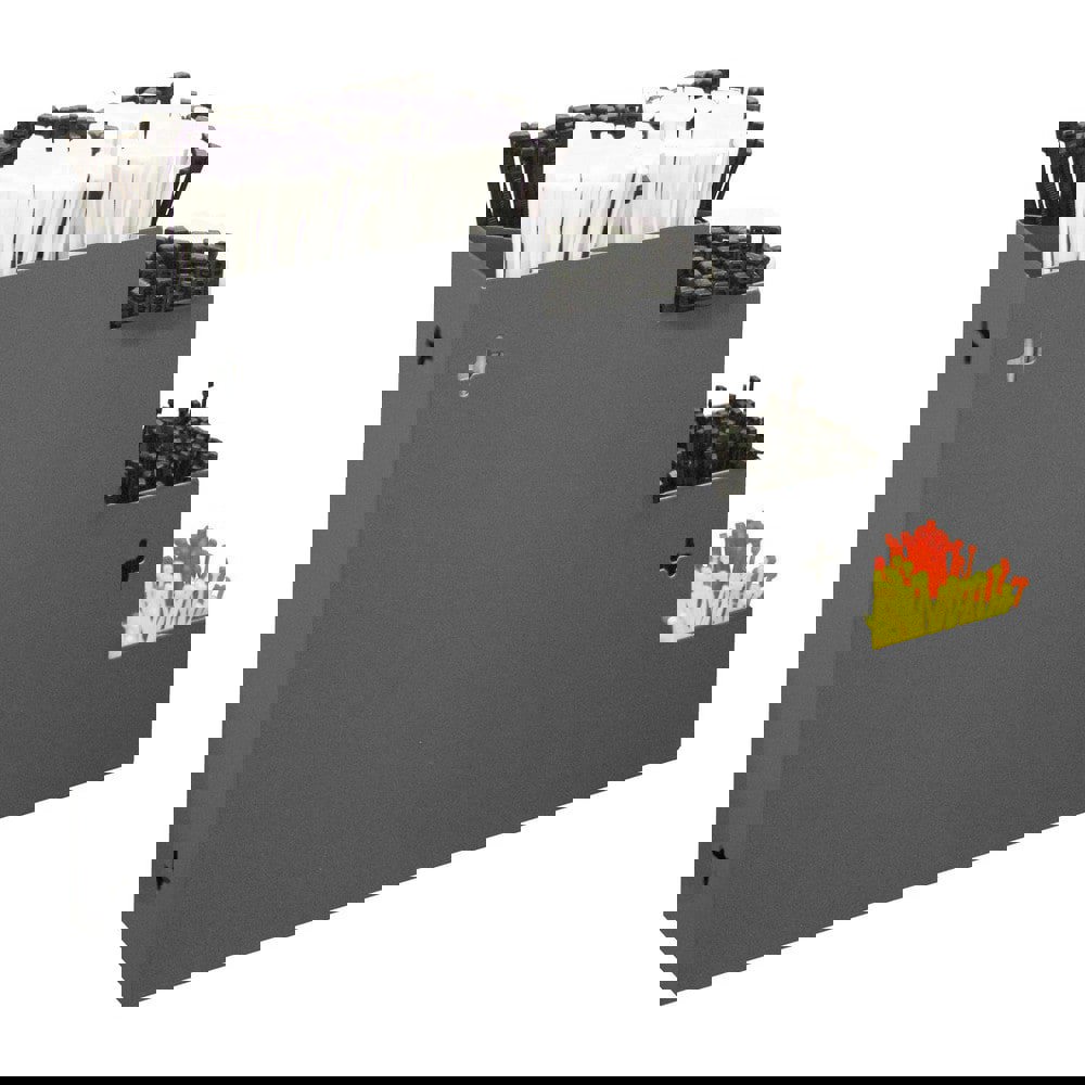 10 Compartment Gray Small Parts Cable Tie Rack