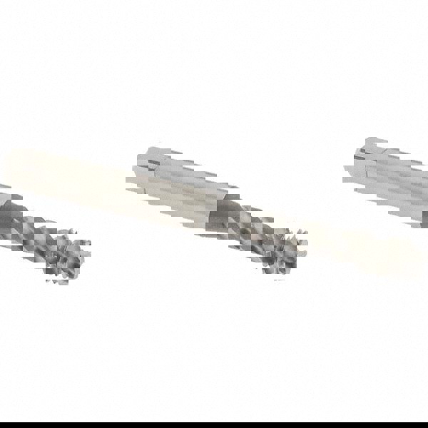 Spiral Flute Tap: M6x1, Metric Coarse, 3 Flute, Modified Bottoming Chamfer, 6H Class of Fit, Vanadium High-Speed Steel, Bright/Uncoated Finish