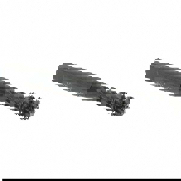 Spiral Flute Tap: M8x1.25, Metric Coarse, 3 Flute, Modified Bottoming Chamfer, 6H Class of Fit, Vanadium High-Speed Steel, Oxide Finish