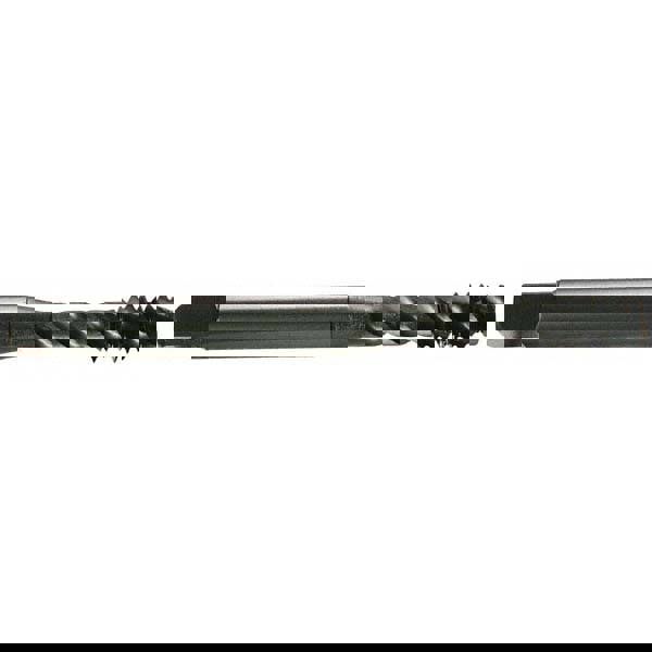 Spiral Flute Tap: M20x1.5, Metric Fine, 4 Flute, Modified Bottoming Chamfer, 4H Class of Fit, Vanadium High-Speed Steel, Oxide Finish