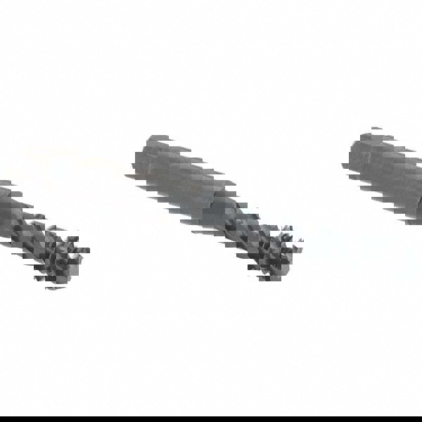 Spiral Flute Tap: M6x1, Metric, 3 Flute, Modified Bottoming Chamfer, 6H Class of Fit, Vanadium High-Speed Steel, Oxide Finish