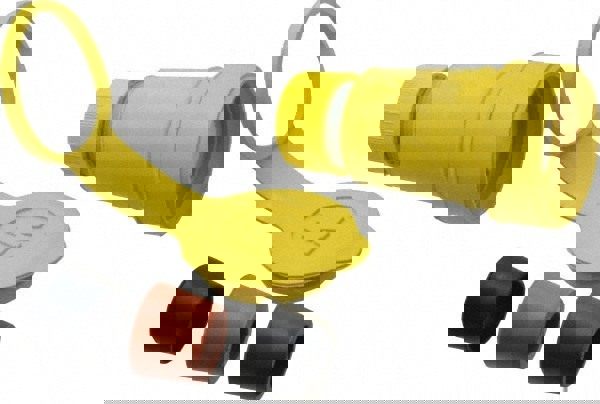 Locking Inlet: Connector, Industrial, L6-30, 250V, Yellow