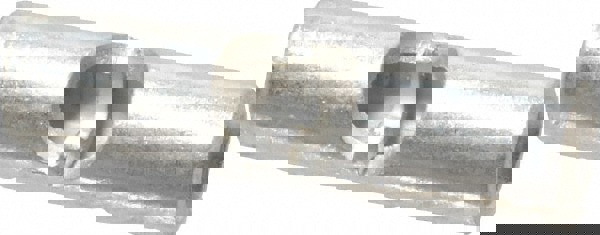 Butt Splice Terminal: Crimp-On, Blue, 18 AWG Min, 14 AWG Max, Non-Insulated