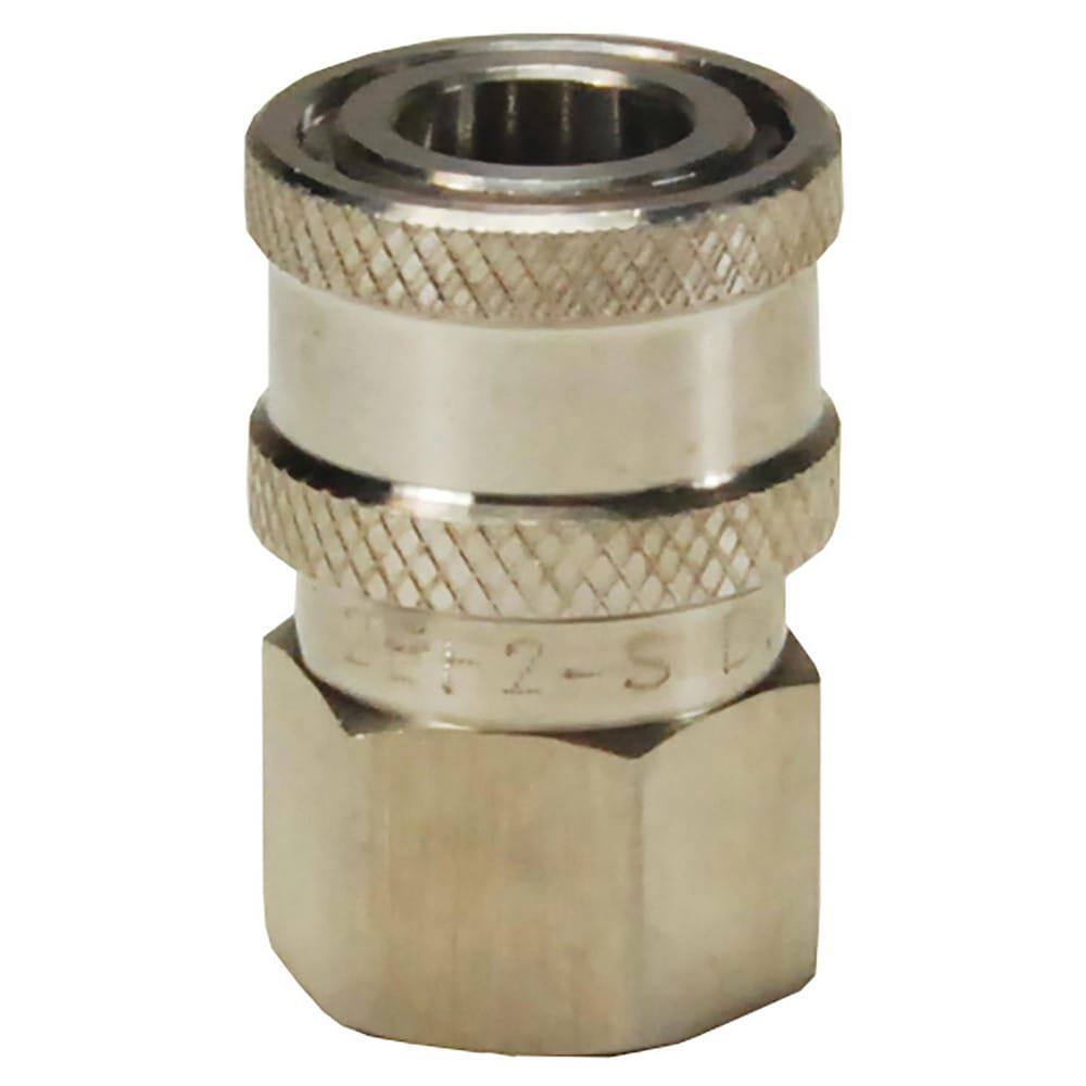 Hydraulic Hose Fittings & Couplings; Type: E-Series Straight Through Female Threaded Coupler ; Fitting Type: Coupler ; Hose Inside Diameter (Decimal Inch): 0.2500 ; Hose Size: 1/4 ; Material: Stainless Steel ; Thread Type: NPTF