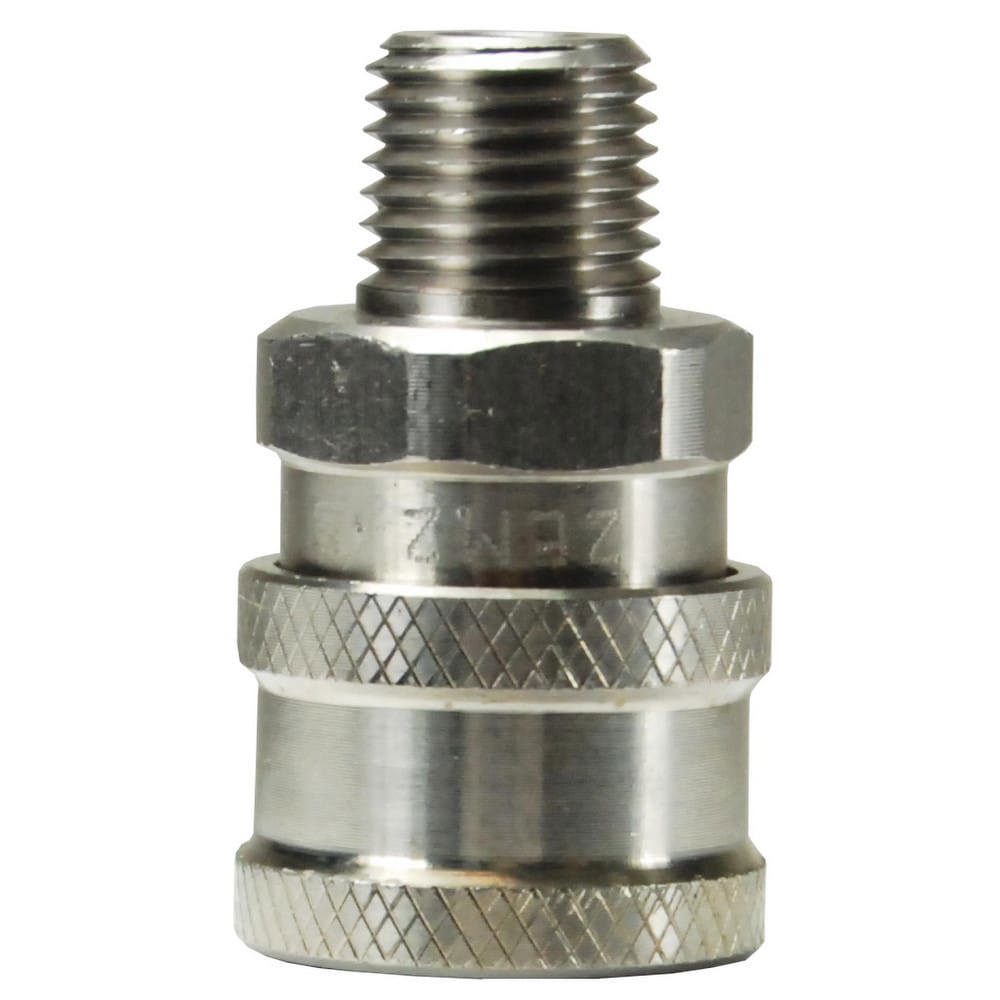 Hydraulic Hose Fittings & Couplings; Type: E-Series Straight Through Male Threaded Coupler ; Fitting Type: Coupler ; Hose Inside Diameter (Decimal Inch): 0.2500 ; Hose Size: 1/4 ; Material: Stainless Steel ; Thread Type: NPTF