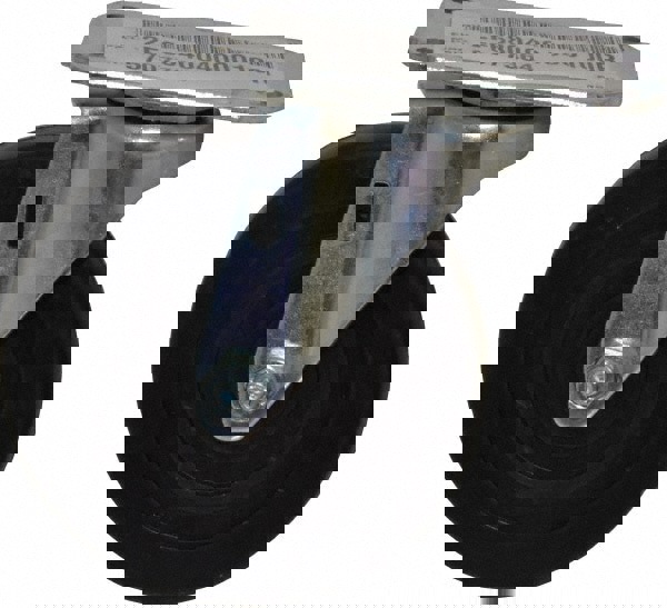 Swivel Top Plate Caster: Soft Rubber, 4