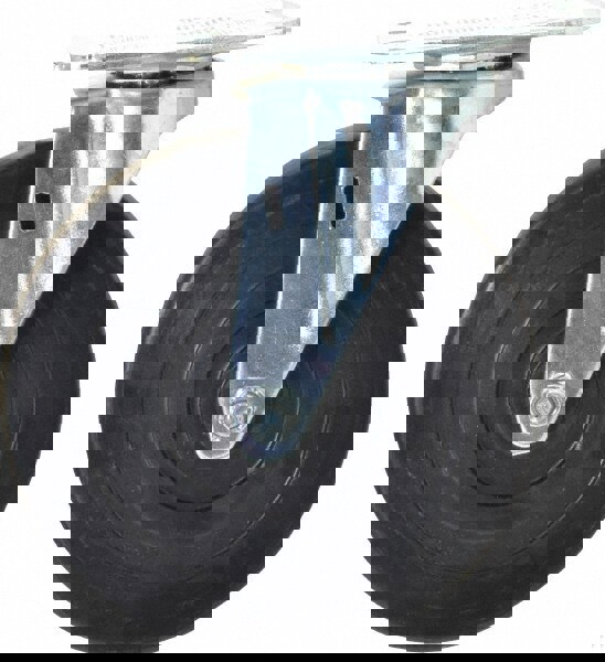 Swivel Top Plate Caster: Hard Rubber, 5