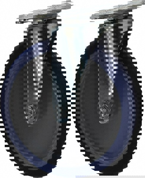 Swivel Top Plate Caster: Polyurethane, 5