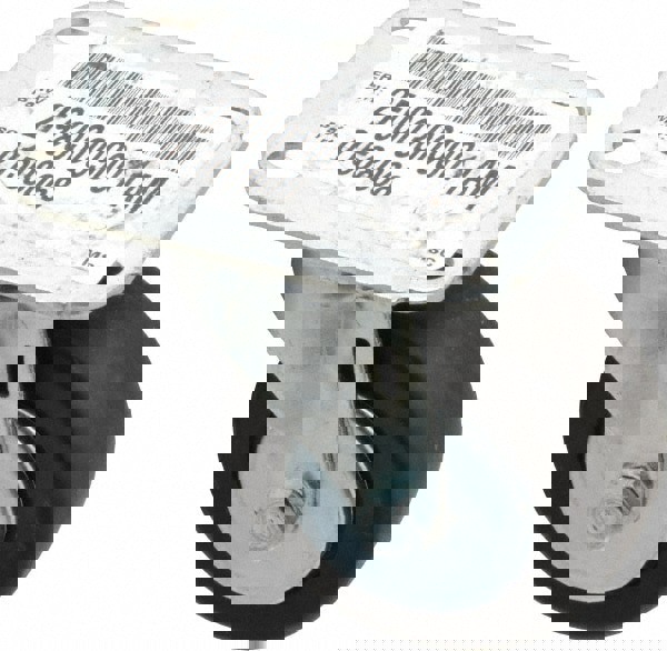 Swivel Top Plate Caster: Hard Rubber, 3