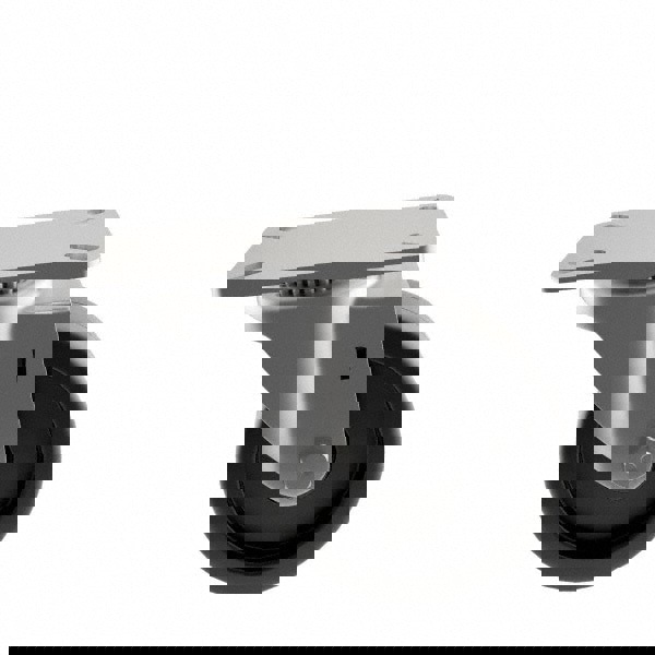 Swivel Top Plate Caster: Polyolefin, 3