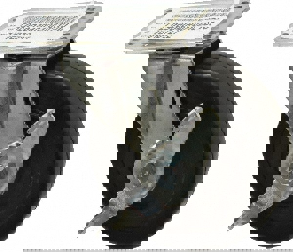 Swivel Top Plate Caster: Soft Rubber, 4