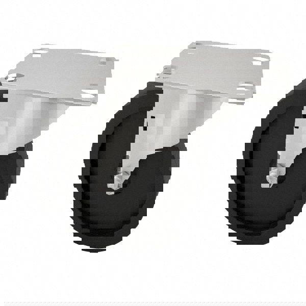 Swivel Top Plate Caster: Polyolefin, 4