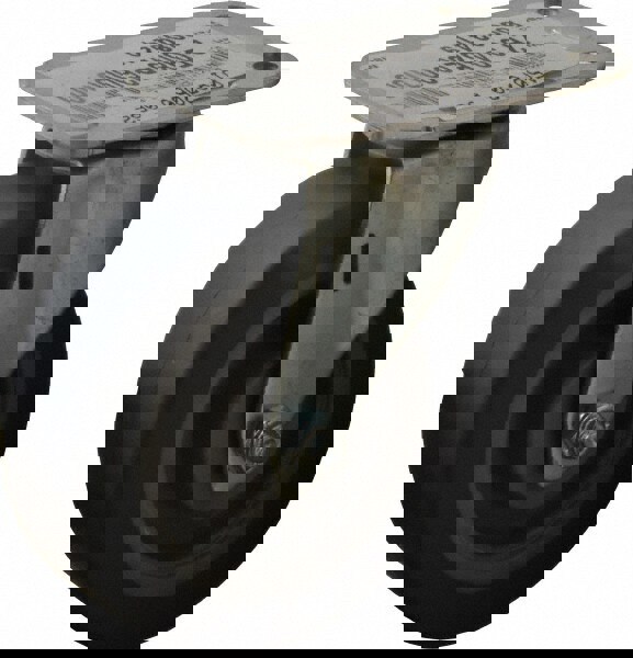 Swivel Top Plate Caster: Thermoplastic Rubber, 4