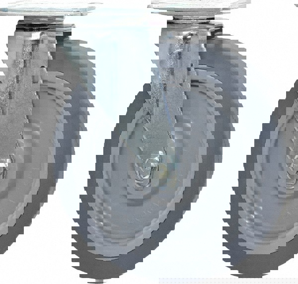Swivel Top Plate Caster: Thermoplastic Rubber, 5