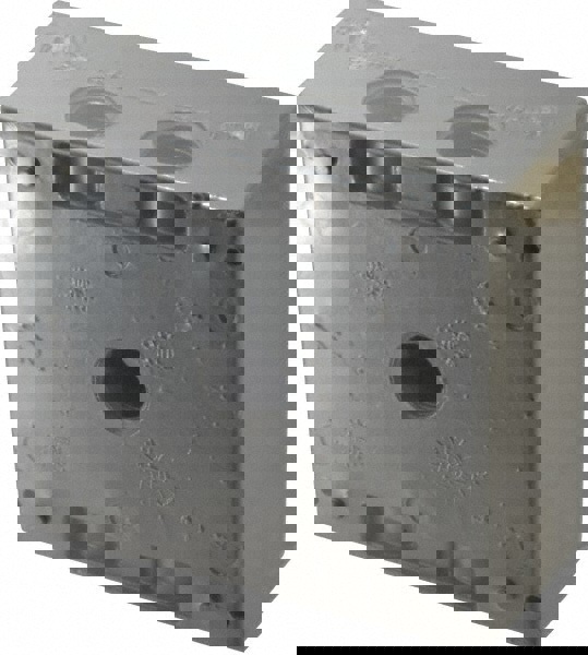 Electrical Outlet Box: Aluminum, Square, 4-9/16