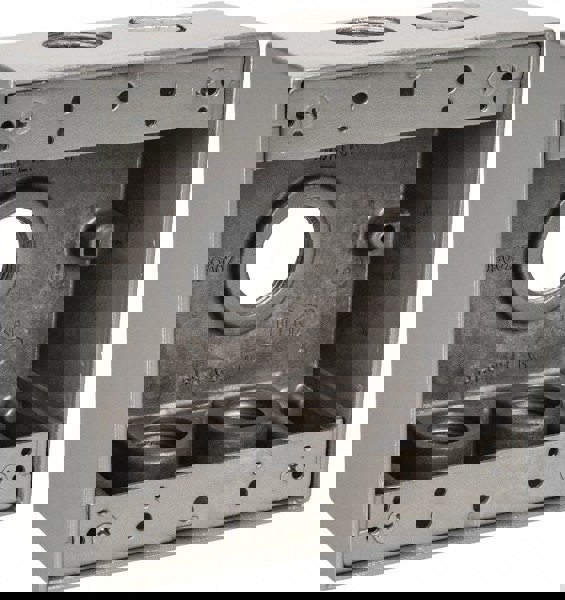 Electrical Outlet Box: Aluminum, Square, 4-9/16