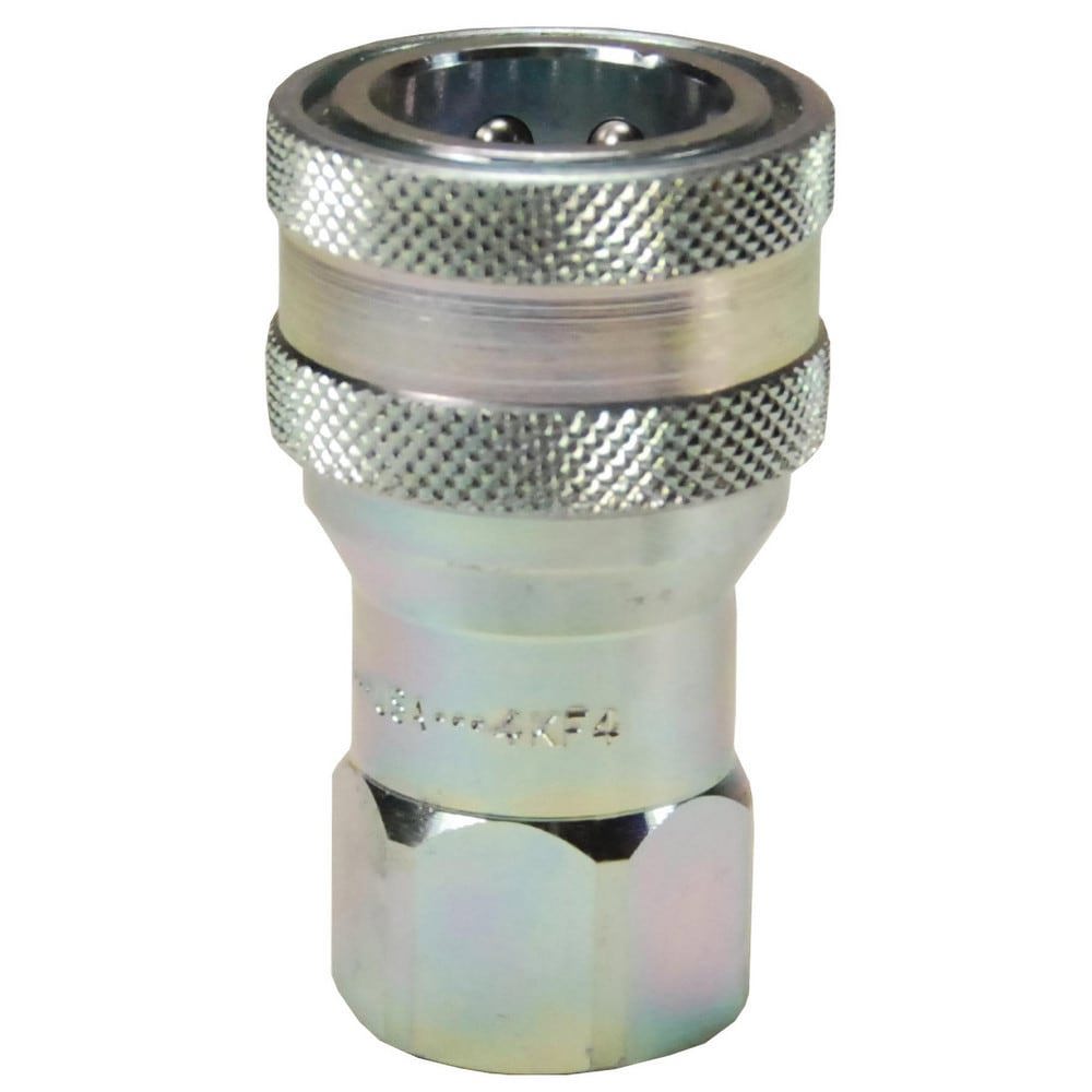 Hydraulic Hose Fittings & Couplings; Type: K-Series ISO-A Interchange Female Coupler ; Fitting Type: Coupler ; Hose Inside Diameter (Decimal Inch): 0.2500 ; Hose Size: 1/4 ; Material: Steel ; Thread Type: NPTF