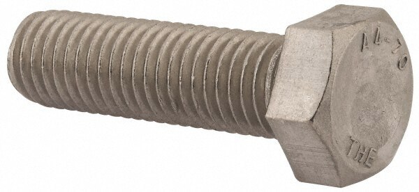 Hex Head Cap Screw: M18 x 2.50 x 60 mm, Grade 316 & Austenitic Grade A4 Stainless Steel, Uncoated