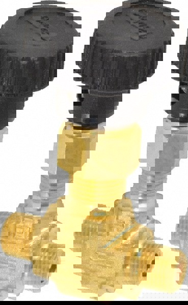 Needle Valve: Round Handle, Straight, 1/8