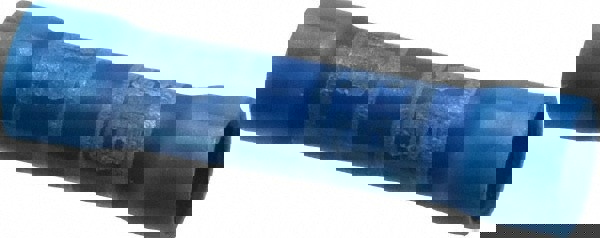 Butt Splice Terminal: Fully Insulated Vinyl, Crimp-On Connection