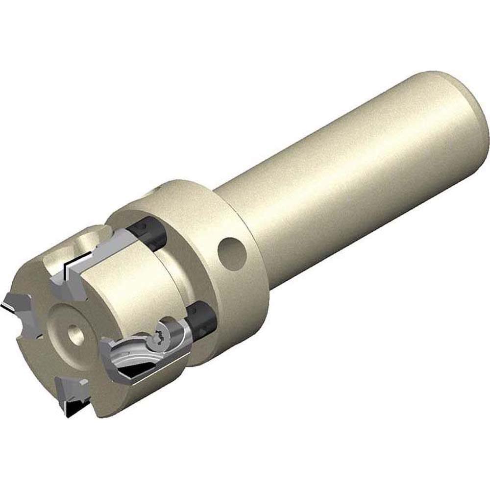 32mm Cut Diam, 3mm Max Depth, 20mm Shank Diam, 95mm OAL, Indexable PCD Face End Mill For Non-Ferrous material