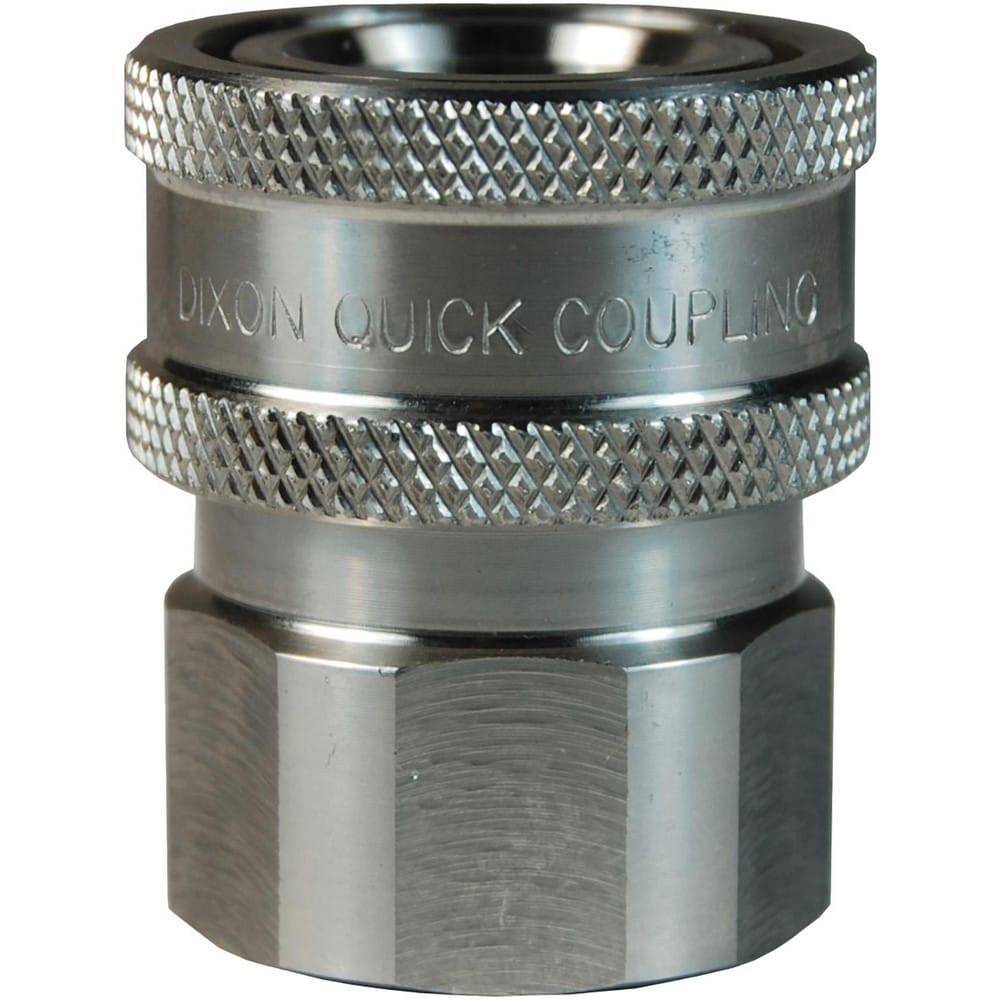 Hydraulic Hose Fittings & Couplings; Type: V-Series Unvalved Female Coupler ; Fitting Type: Coupler ; Hose Inside Diameter (Decimal Inch): 0.2500 ; Hose Size: 1/4 ; Material: Stainless Steel ; Thread Type: NPTF