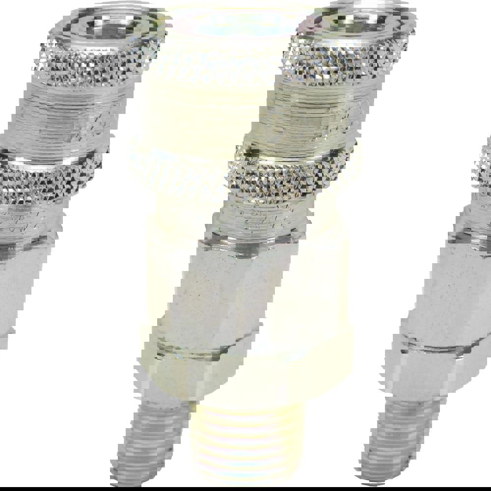 Hydraulic Hose Fittings & Couplings; Type: V-Series Valved Male Coupler ; Fitting Type: Coupler ; Hose Inside Diameter (Decimal Inch): 0.2500 ; Hose Size: 1/4 ; Material: Steel ; Thread Type: NPTF