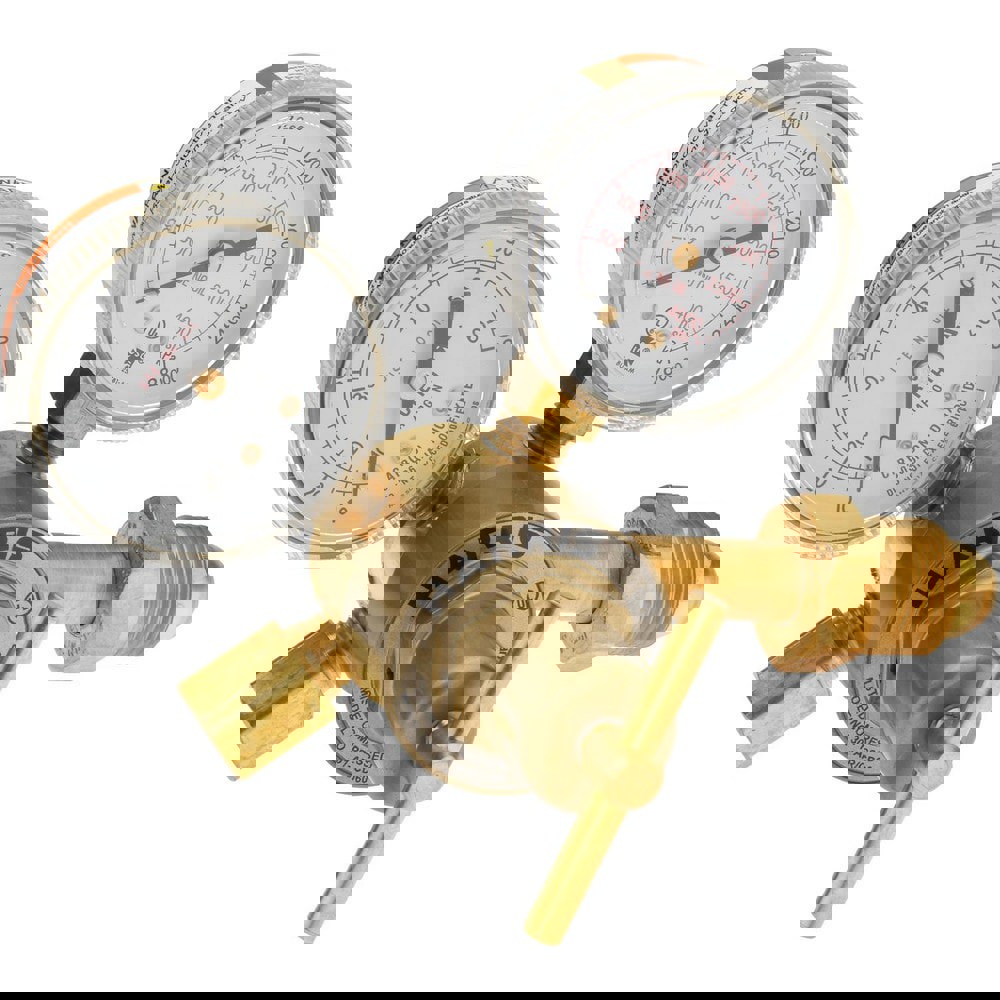 580 CGA Inlet Connection, Male Fitting, 60 Max psi, Argon Welding Regulator