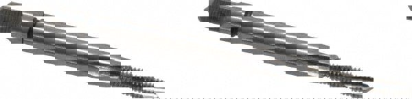 Spiral Point Tap: #2-56, UNC, 2 Flutes, Plug, Powdered Metal, Bright Finish