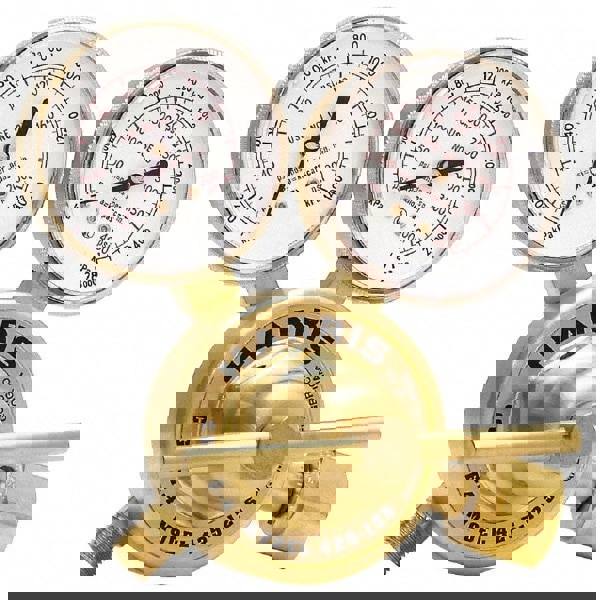 540 CGA Inlet Connection, Male Fitting, 125 Max psi, Oxygen Welding Regulator