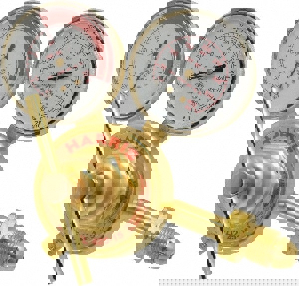 510 CGA Inlet Connection, Male Fitting, 15 Max psi, Acetylene Welding Regulator