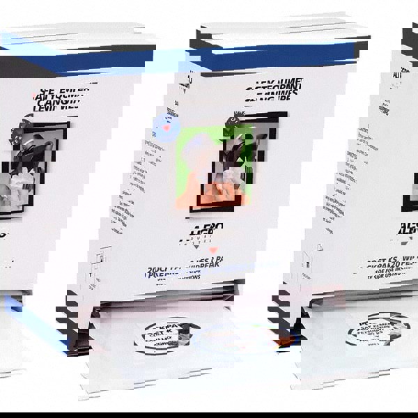 Facepiece Alcohol-Free Wipe: Non-Woven Cloth, White, Use with Rubber Respirator Facepieces