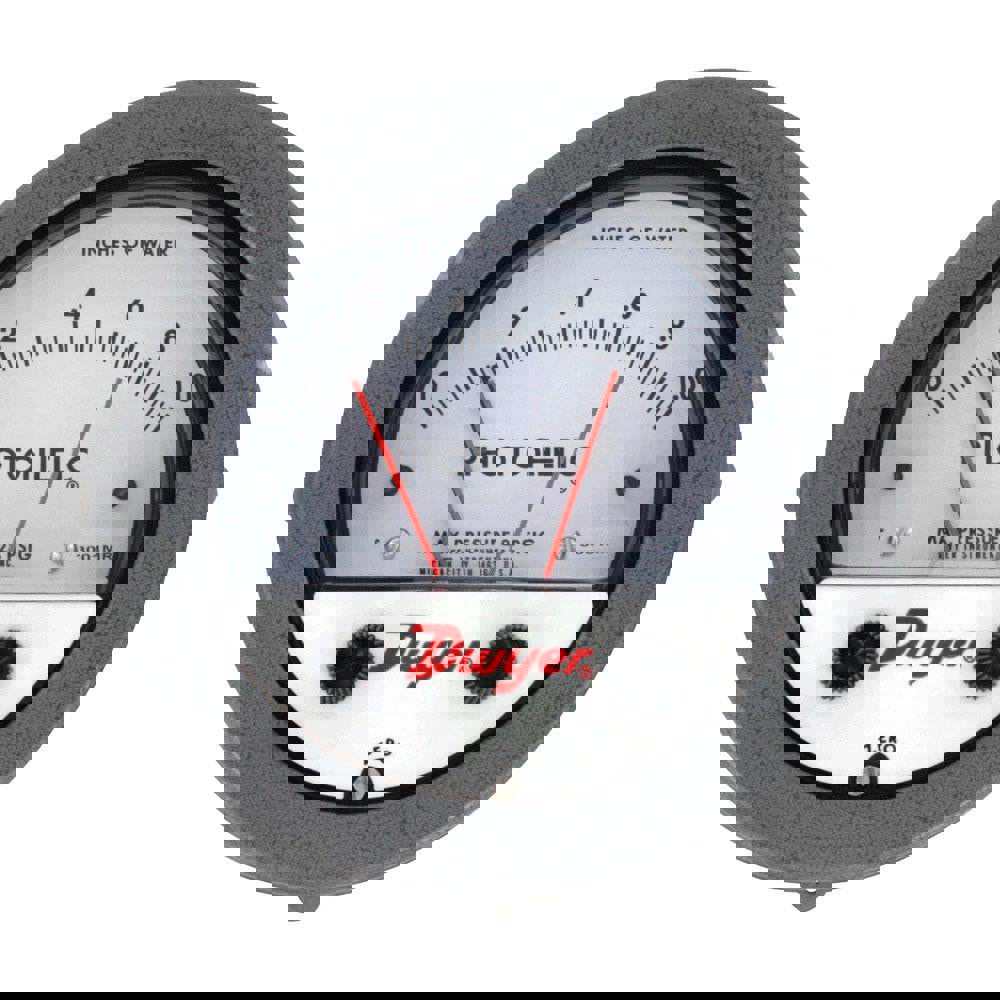 25 Max psi, 2% Accuracy, NPT Thread Photohelic Pressure Switch