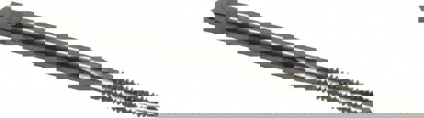 Spiral Point Tap: #4-40, UNC, 3 Flutes, Plug, Powdered Metal, Bright Finish