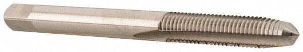 Straight Flute Tap: #2-56 UNC, 3 Flutes, Bottoming, 2B Class of Fit, High Speed Steel, Bright/Uncoated