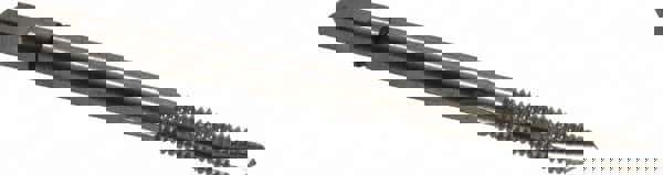 Spiral Point Tap: #5-40 UNC, 3 Flutes, Plug Chamfer, 3B Class of Fit, Powdered Metal High-Speed Steel, Bright/Uncoated