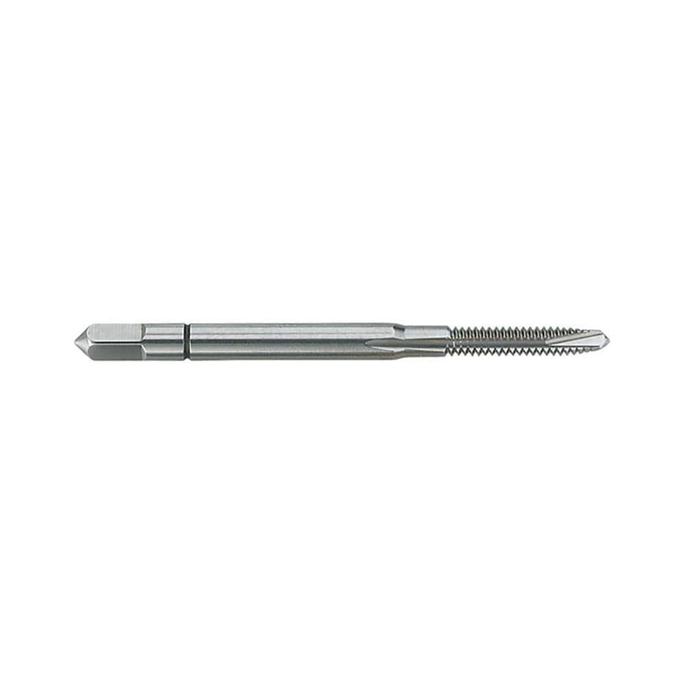 Spiral Point Tap: #5-40, UNC, 3 Flutes, Plug, Powdered Metal, Bright Finish