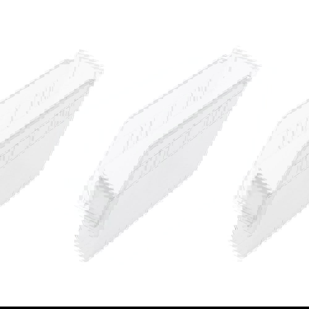 Plastic Hopper Shelf Bin: Clear