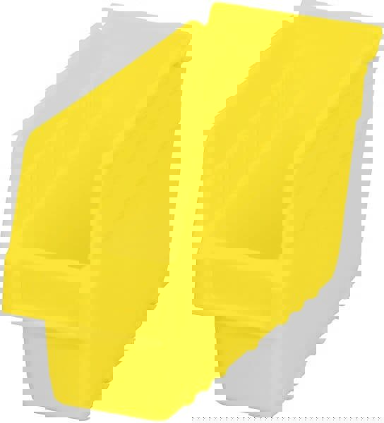 Plastic Hopper Shelf Bin: Yellow