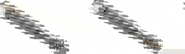 Spiral Point Tap: #6-32, UNC, 3 Flutes, Plug, Powdered Metal, Bright Finish