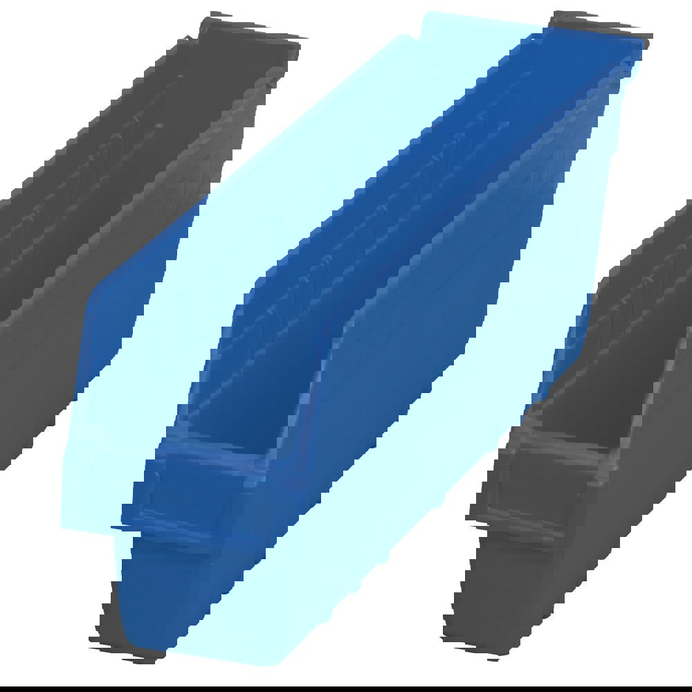Plastic Hopper Shelf Bin: Blue