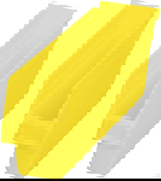 Plastic Hopper Shelf Bin: Yellow