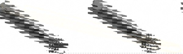 Spiral Point Tap: #8-32, UNC, 3 Flutes, Plug, Powdered Metal, Bright Finish