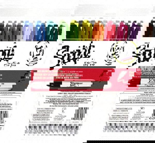 Permanent Marker: Assorted Color, AP Non-Toxic, Fine Point