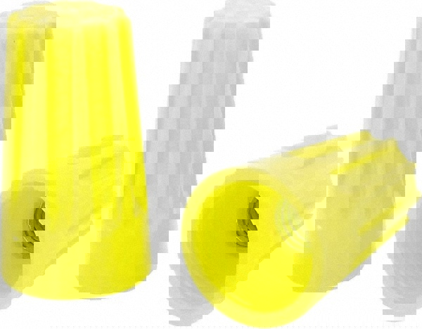 Standard Twist-On Wire Connector: Yellow, Flame-Retardant, 2 AWG