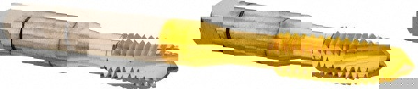 Spiral Point Tap: 1/4-20, UNC, 3 Flutes, Plug, 3B, Powdered Metal, TiN Finish