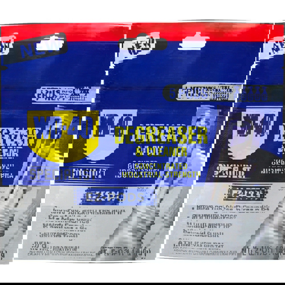 All-Purpose Cleaners & Degreasers; Degreaser Type: Cleaner/Degreaser ; Container Type: Packet ; Container Size: 1.968 oz ; Scent: Characteristic ; Removes: Petroleum-based Grease; Dirt ; Composition: Water Based