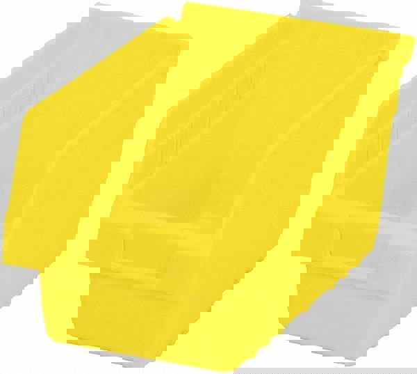 Plastic Hopper Shelf Bin: Yellow